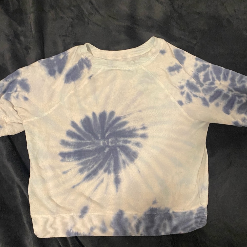 Target Blue Tie Dye Cropped Tee $15